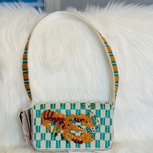 Beaded Lobster Design Handbag